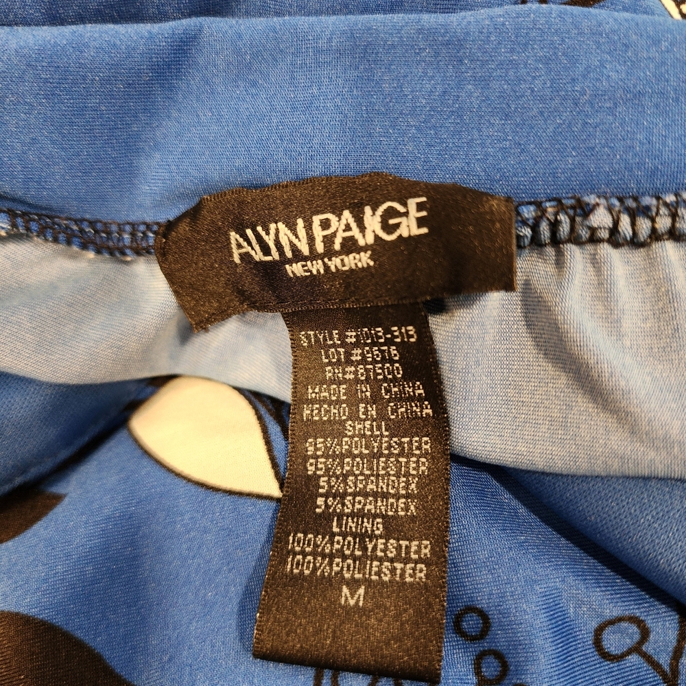 Alyn Paige New York Womens Medium Blue Maxi Dress - Picture 6 of 7